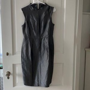 Silver high neck dress